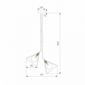 Подвесная люстра Eurosvet Enigma 70161/3 черный в Агрызе - agryz.ok-mebel.com | фото 4