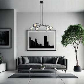 Подвесная люстра Eurosvet Enigma 70161/6 черный в Агрызе - agryz.ok-mebel.com | фото 4