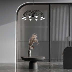 Подвесная люстра Eurosvet Ragno 90034/10 LED черный в Агрызе - agryz.ok-mebel.com | фото 4