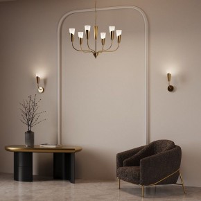 Подвесная люстра Eurosvet Rhyton 60167/6 латунь в Агрызе - agryz.ok-mebel.com | фото 6