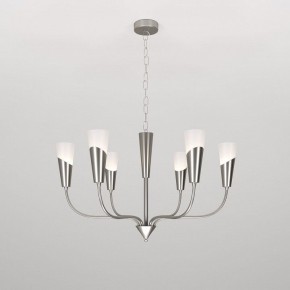 Подвесная люстра Eurosvet Rhyton 60167/6 никель в Агрызе - agryz.ok-mebel.com | фото
