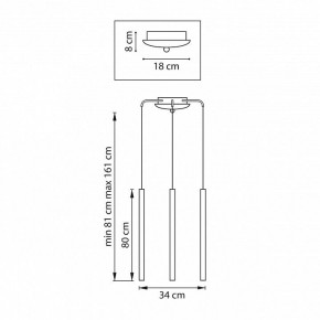 Подвесная люстра Lightstar Tubo L3T747443 в Агрызе - agryz.ok-mebel.com | фото 3