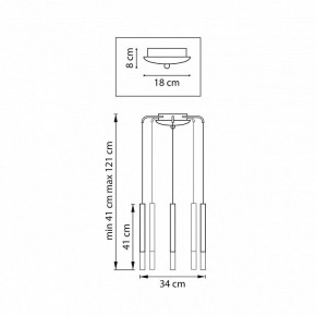 Подвесная люстра Lightstar Tubo L5T747133 в Агрызе - agryz.ok-mebel.com | фото 3