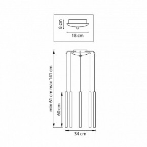 Подвесная люстра Lightstar Tubo L5T747337 в Агрызе - agryz.ok-mebel.com | фото 3