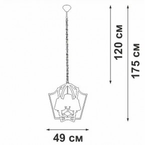 Подвесная люстра Vitaluce V4991 V4991-8/3 в Агрызе - agryz.ok-mebel.com | фото 3