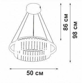 Подвесная люстра Vitaluce V54010 V54010-0/1S в Агрызе - agryz.ok-mebel.com | фото 6