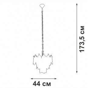 Подвесная люстра Vitaluce V5813 V5813-8/5 в Агрызе - agryz.ok-mebel.com | фото 3