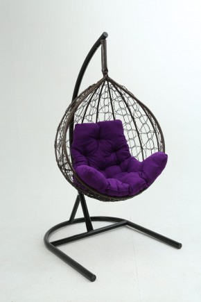 Подвесное кресло Бароло (коричневый/фиолетовый) в Агрызе - agryz.ok-mebel.com | фото