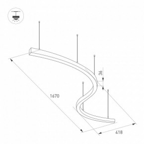 Подвесной светильник Arlight ARC 034050(1) в Агрызе - agryz.ok-mebel.com | фото 2