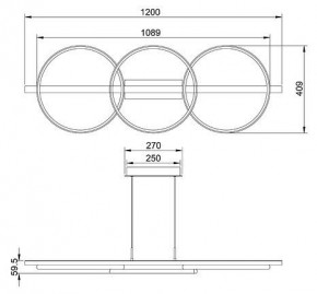 Подвесной светильник Arte Lamp Fluido A3913SP-24BK в Агрызе - agryz.ok-mebel.com | фото 3