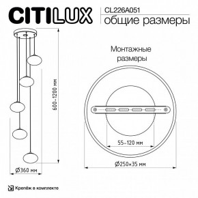 Подвесной светильник Citilux Atman Smart CL226A051 в Агрызе - agryz.ok-mebel.com | фото 10