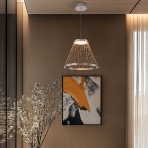 Подвесной светильник Eurosvet Cesta 40016/1 LED коричневый в Агрызе - agryz.ok-mebel.com | фото 4