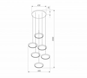Подвесной светильник Eurosvet Crespella 90034/6 золото в Агрызе - agryz.ok-mebel.com | фото 5