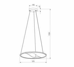 Подвесной светильник Eurosvet Occhio 40027/1 LED серый в Агрызе - agryz.ok-mebel.com | фото 5