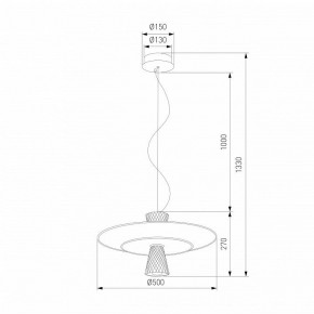 Подвесной светильник Eurosvet Titania 40029/1 LED белый в Агрызе - agryz.ok-mebel.com | фото 4