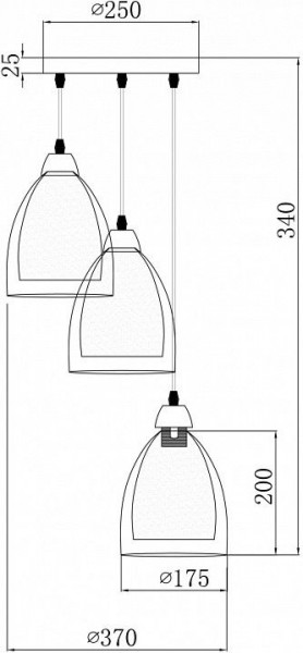 Подвесной светильник Freya Astery FR5375PL-03CH1 в Агрызе - agryz.ok-mebel.com | фото 2