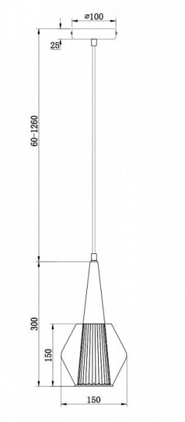 Подвесной светильник Freya Copita FR8008PL-01GB в Агрызе - agryz.ok-mebel.com | фото 1