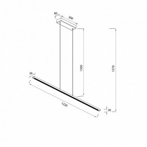 Подвесной светильник Mantra Lineal 8954 в Агрызе - agryz.ok-mebel.com | фото 3
