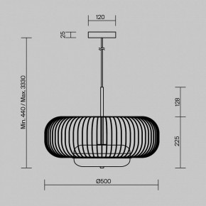 Подвесной светильник Maytoni Levitation MOD376PL-L30G3K в Агрызе - agryz.ok-mebel.com | фото 5