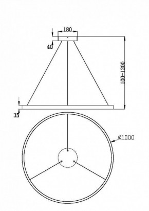 Подвесной светильник Maytoni Rim MOD058PL-L54BK в Агрызе - agryz.ok-mebel.com | фото 4