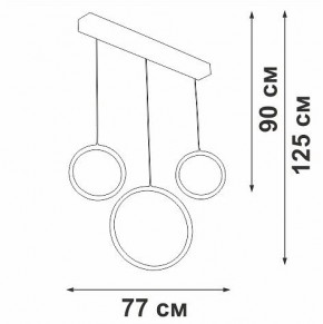 Подвесной светильник Vitaluce V3050 V3050-0/3S в Агрызе - agryz.ok-mebel.com | фото 5