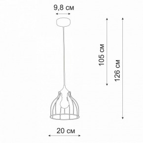 Подвесной светильник Vitaluce V3102 V3102-1/1S в Агрызе - agryz.ok-mebel.com | фото 3