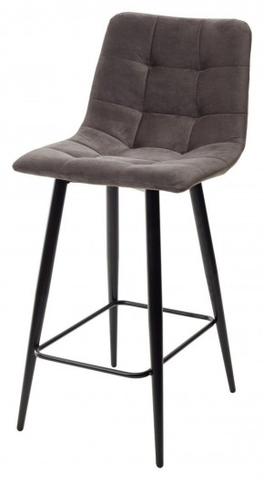 Полубарный стул CHILLI-QB графит #14, велюр / черный каркас (H=66cm) М-City в Агрызе - agryz.ok-mebel.com | фото 1