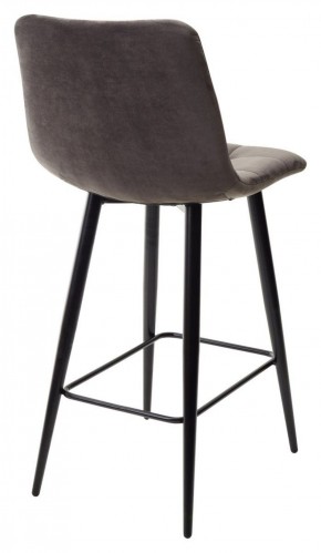 Полубарный стул CHILLI-QB графит #14, велюр / черный каркас (H=66cm) М-City в Агрызе - agryz.ok-mebel.com | фото 4