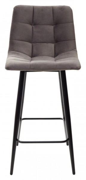 Полубарный стул CHILLI-QB графит #14, велюр / черный каркас (H=66cm) М-City в Агрызе - agryz.ok-mebel.com | фото 5
