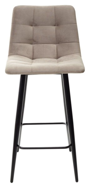 Полубарный стул CHILLI-QB латте #25, велюр / черный каркас (H=66cm) М-City в Агрызе - agryz.ok-mebel.com | фото