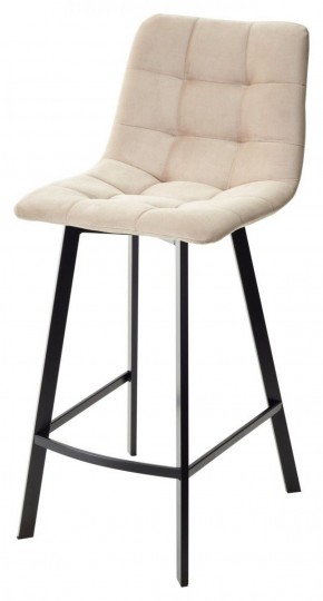 Полубарный стул CHILLI-QB SQUARE бежевый #5, велюр / черный каркас (H=66cm) М-City в Агрызе - agryz.ok-mebel.com | фото