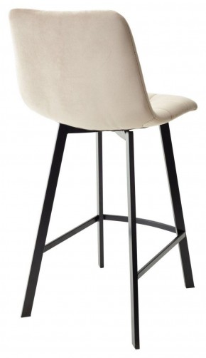 Полубарный стул CHILLI-QB SQUARE бежевый #5, велюр / черный каркас (H=66cm) М-City в Агрызе - agryz.ok-mebel.com | фото 2