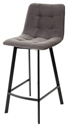 Полубарный стул CHILLI-QB SQUARE графит #14, велюр / черный каркас (H=66cm) М-City в Агрызе - agryz.ok-mebel.com | фото
