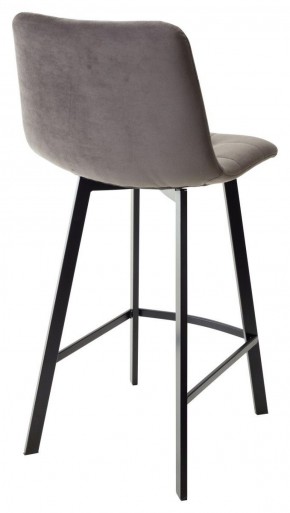 Полубарный стул CHILLI-QB SQUARE графит #14, велюр / черный каркас (H=66cm) М-City в Агрызе - agryz.ok-mebel.com | фото 3