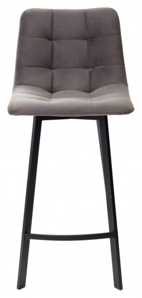Полубарный стул CHILLI-QB SQUARE графит #14, велюр / черный каркас (H=66cm) М-City в Агрызе - agryz.ok-mebel.com | фото 4