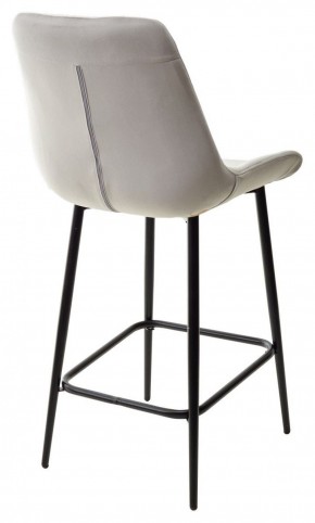 Полубарный стул ХОФМАН, цвет H-09 Светло-серый, велюр / черный каркас H=63cm М-City в Агрызе - agryz.ok-mebel.com | фото 6