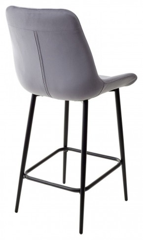 Полубарный стул ХОФМАН, цвет H-14 Серый, велюр / черный каркас H=63cm М-City в Агрызе - agryz.ok-mebel.com | фото 5