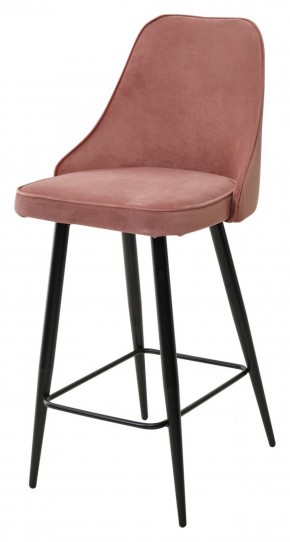 Полубарный стул NEPAL-PB РОЗОВЫЙ #15, велюр/ черный каркас (H=68cm) М-City в Агрызе - agryz.ok-mebel.com | фото