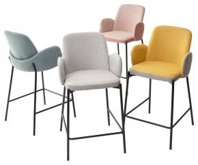 Полубарный стул NYX (H=65cm) VF106 желтый / VF120 серый М-City в Агрызе - agryz.ok-mebel.com | фото 2