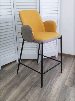 Полубарный стул NYX (H=65cm) VF106 желтый / VF120 серый М-City в Агрызе - agryz.ok-mebel.com | фото 3