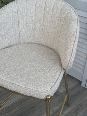 Полубарный стул WENDY TRF-11 светло-бежевый, ткань / золотой каркас (H=65) М-City в Агрызе - agryz.ok-mebel.com | фото