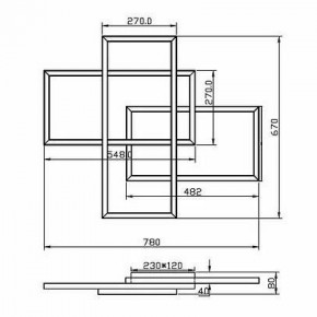 Потолочная люстра Maytoni Line MOD016CL-L80BK в Агрызе - agryz.ok-mebel.com | фото 2