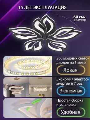 Потолочная люстра Natali Kovaltseva FORTUNA LED LAMPS 81107/5C в Агрызе - agryz.ok-mebel.com | фото 5