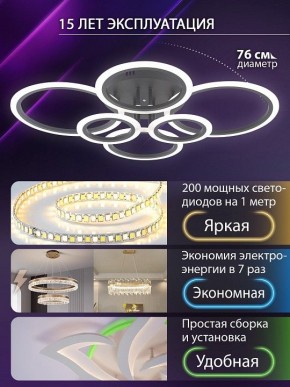 Потолочная люстра Natali Kovaltseva HOME LED LAMPS 81440 в Агрызе - agryz.ok-mebel.com | фото 5
