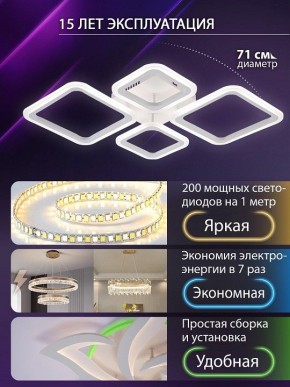 Потолочная люстра Natali Kovaltseva OPTI LED LAMPS 81108/1C в Агрызе - agryz.ok-mebel.com | фото 5