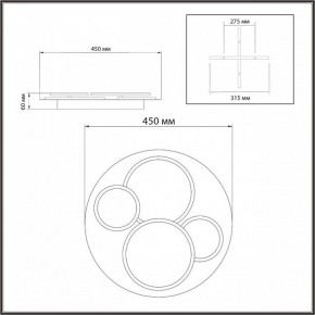 Потолочная люстра Sonex Pine 7734/60L в Агрызе - agryz.ok-mebel.com | фото 9