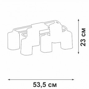 Потолочная люстра Vitaluce V3092 V3092-1/6PL в Агрызе - agryz.ok-mebel.com | фото 4
