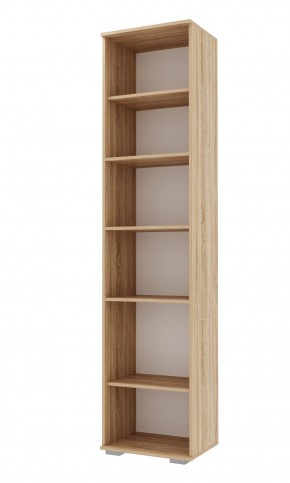 ИТАЛИЯ П-500 Пенал 1 дв. (Дуб сонома/Белый глянец) в Агрызе - agryz.ok-mebel.com | фото 2