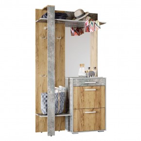 Прихожая Кензо (крафт/бетон) вешалка+шкаф в Агрызе - agryz.ok-mebel.com | фото 2