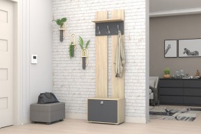 Прихожая Монако-2 (Дуб Сонома/Графит) в Агрызе - agryz.ok-mebel.com | фото 2
